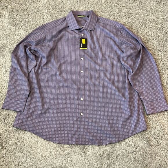 NEW $89 Murano Performance mens long sleeve shirt Stretch Quick Dry 3XB Wicking - Picture 1 of 16